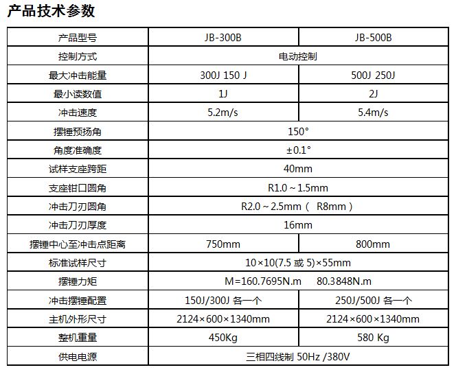 JB-B半自動沖擊試驗機